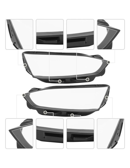 Cubierta de Lente de Faro RocoReny Audi A5 S5 RS5 2017-2020