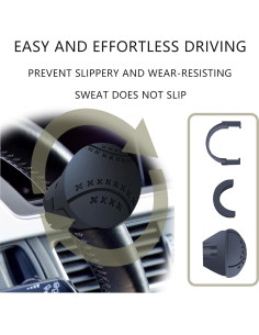 Perilla de Volante Luminuti Antideslizante para Autos y Camiones 2