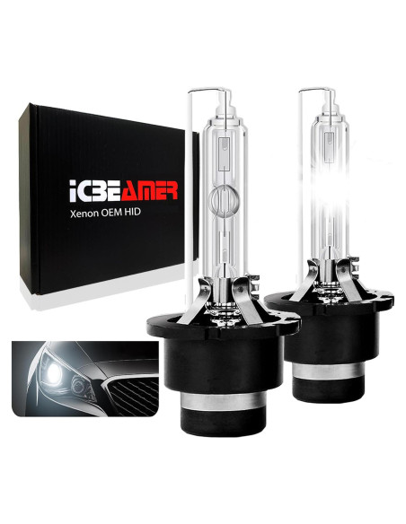 Bombilla Xenón HID ICBEAMER D4S D4R 6000K 3580 Lúmenes