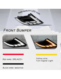 Luces de Niebla LED GEEGEETOP Honda Accord 2023 2024 2