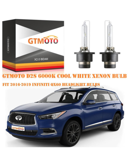 Bombillas D2S Xenón HID GTMOTO 6000K 35W para Infiniti QX60
