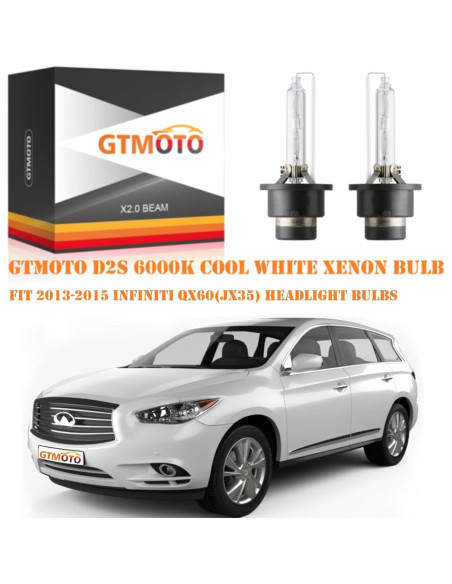 Bombillas D2S Xenón HID GTMOTO 6000K 35W para Infiniti QX60