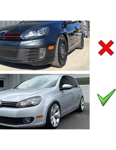 Kit de Luz de Marcador Lateral LED iJDMTOY Ámbar para Volkswagen 2010-2014