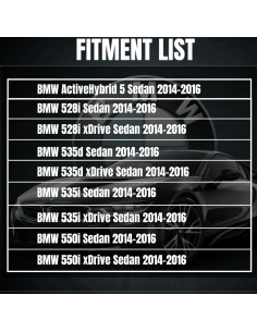 Luces Antiniebla LED WEISIGAO para BMW 528i 535i 2014-2016 2