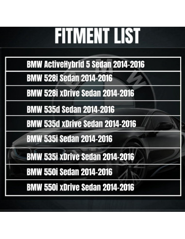 Luces Antiniebla LED WEISIGAO para BMW 528i 535i 2014-2016