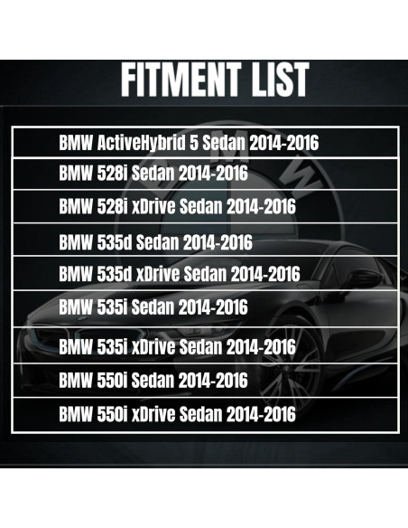 Luces Antiniebla LED WEISIGAO para BMW 528i 535i 2014-2016