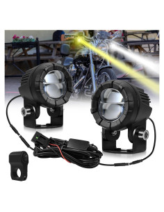 Luces de Niebla LED AUOKAY SK2 60W Ámbar/Blanco Impermeables