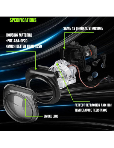 Luces Antiniebla LED WEISIGAO para BMW 528i 535i 2014-2016