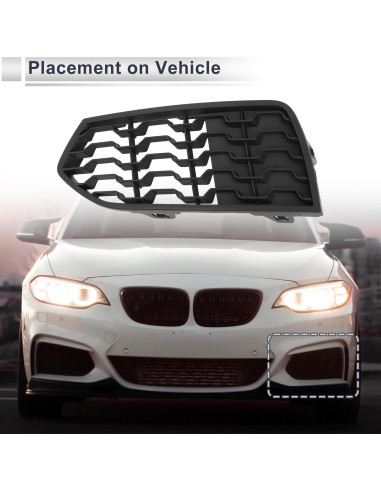 Rejilla Faro Antiniebla Izquierda RATCHROLL BMW Serie 2 F22 2012-2017