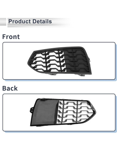 Rejilla Faro Antiniebla Izquierda RATCHROLL BMW Serie 2 F22 2012-2017