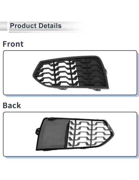 Rejilla Faro Antiniebla Izquierda RATCHROLL BMW Serie 2 F22 2012-2017