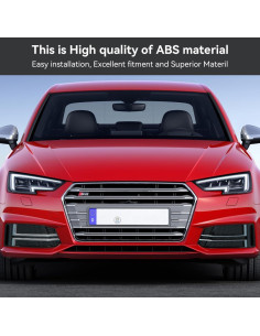 Cubierta de Luz Antiniebla Delantera Topteng para Audi S4/A4 B9 2016-2018 2