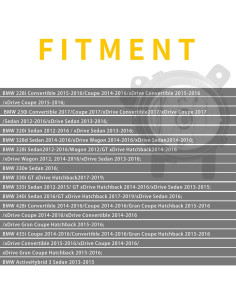 Luces de Niebla Awayet AT-FL002-B para BMW 2 3 4 2012-2019 2