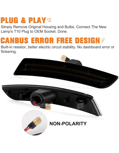 Luces de Marcador LED Gempro para Chevy Camaro 2016-2023 - 4 Pcs