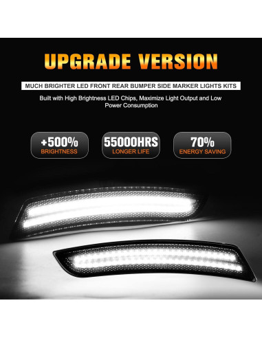 Luces de Marcador LED Gempro para Chevy Camaro 2016-2023 - 4 Pcs