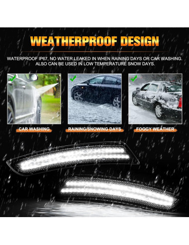 Luces de Marcador LED Gempro para Chevy Camaro 2016-2023 - 4 Pcs