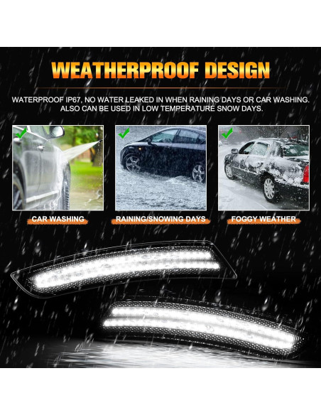 Luces de Marcador LED Gempro para Chevy Camaro 2016-2023 - 4 Pcs