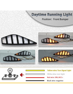 Luces de Niebla LED PGTOPONE para Honda Civic 2025 DRL 2