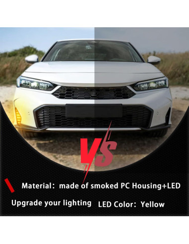 Luces de Niebla LED PGTOPONE para Honda Civic 2025 DRL