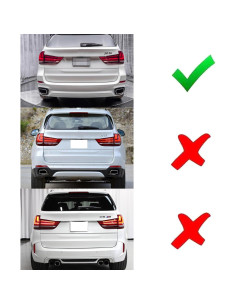 Lentes Reflectores Traseros iJDMTOY Ahumados BMW F15 X5 2014-2019 2