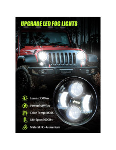 Luces Antiniebla LED HENGTUAOTO para Ford F150 2006-2014 2