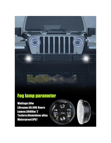 Luces Antiniebla LED HENGTUAOTO para Ford F150 2006-2014