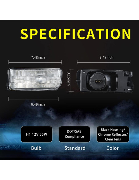 Luces Antiniebla TUZILLA para BMW M3/E36 1992-1999 H1