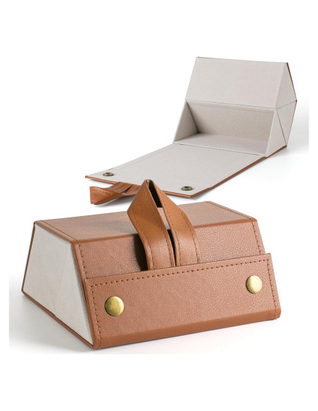 Estuche Plegable para Gafas de Sol - Marrón - 16.5x15.5 cm