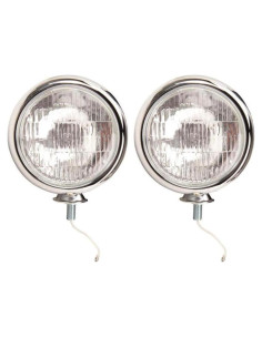 Luces Antiniebla Vintage Speedway Motors - Cromo - Lente Clara - 12V - Par