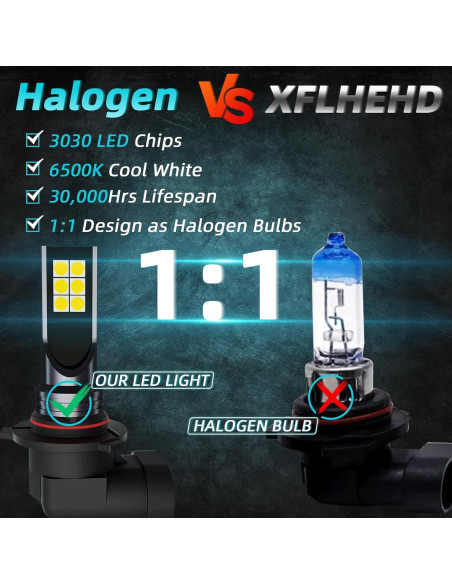 Bombillas de luz de niebla XFLHEHD para Toyota 4Runner 2003-2009