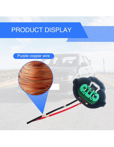 Zócalo de Bombilla de Niebla H11 Fluher 2 PCS a Prueba de Agua