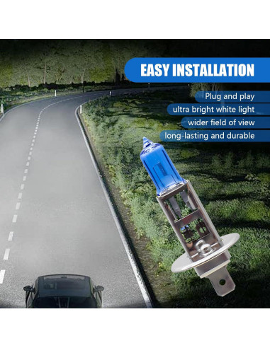 Pack 2 Bombillas Halógenas Flygun H1 100W Luz Niebla Auto