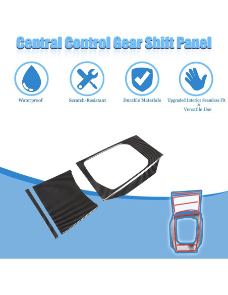 Cubierta Panel Cambio Marchas BMW Serie 3 TINKI Fibra Carbono