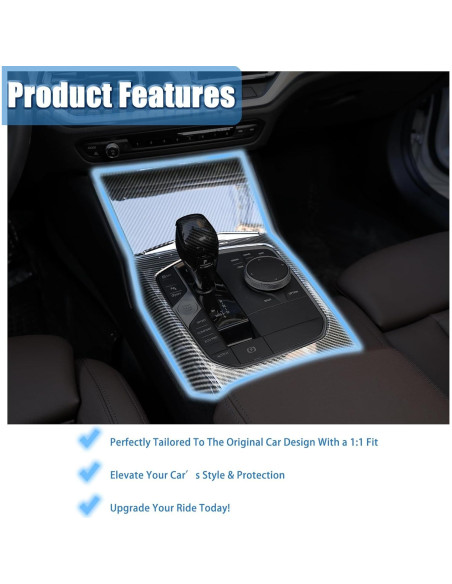 Cubierta Panel Cambio Marchas BMW Serie 3 TINKI Fibra Carbono