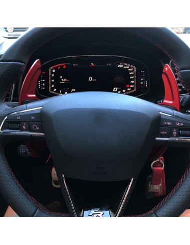 Extensiones de Palanca de Cambio Rojo SANRILY para Audi A3 A4 A5 A6 A7 A8 Q3 Q5 Q7 TT TTS S3 S5 S6 S7 S8 SQ5 RS3 RS6 R8