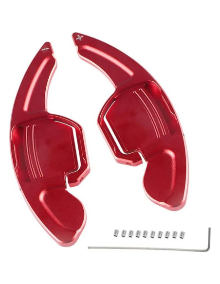 Extensiones de Palanca de Cambio Rojo SANRILY para Audi A3 A4 A5 A6 A7 A8 Q3 Q5 Q7 TT TTS S3 S5 S6 S7 S8 SQ5 RS3 RS6 R8
