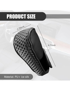 Cubierta de Perilla de Cambio de Marchas Nowkont 6.99x11.99cm Negro 2