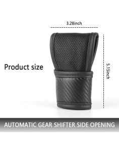 Cubierta de pomo de cambio IHOTDER Negro 13.12x8.33 cm 2