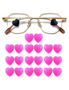 Sujetadores de Silicona KECHIO para Gafas - Corazón Rosa