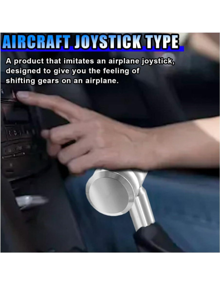 Palanca de Cambio de Marchas BDZMC Aluminio Plata Universal