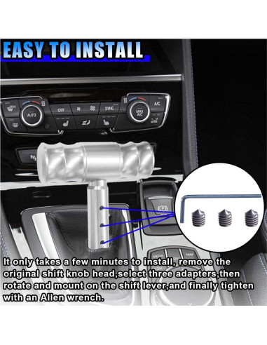 Palanca de Cambio de Marchas BDZMC Aluminio Plata Universal