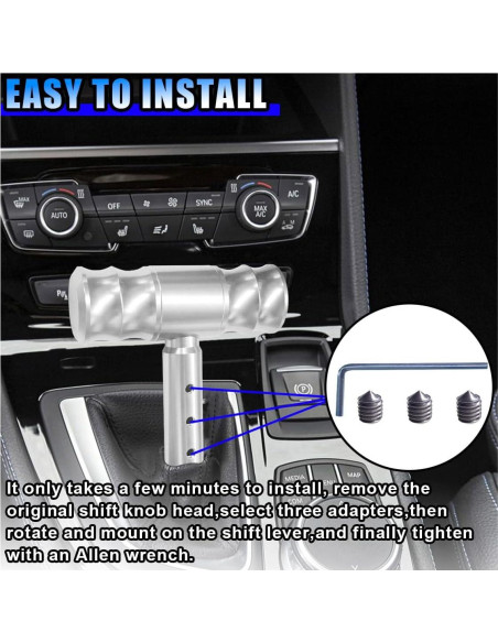 Palanca de Cambio de Marchas BDZMC Aluminio Plata Universal