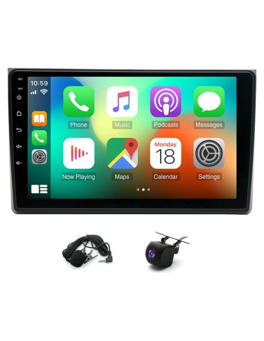 Estéreo de Coche Laueily 9" Android 13 para Audi A4 2000-2009