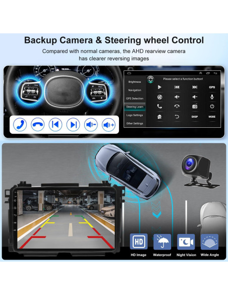 Estéreo de Coche Laueily 9" Android 13 para Audi A4 2000-2009