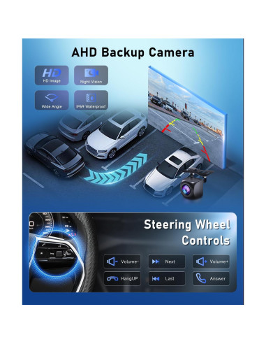 Estéreo de Coche Podofo 7" Android 2G+64G CarPlay VW