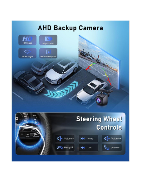 Estéreo de Coche Podofo 7" Android 2G+64G CarPlay VW