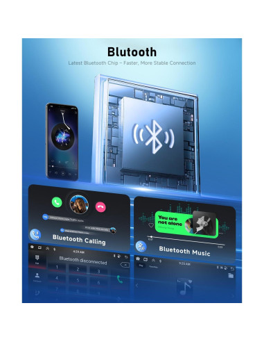 Estéreo de Coche Podofo 7" Android 2G+64G CarPlay VW