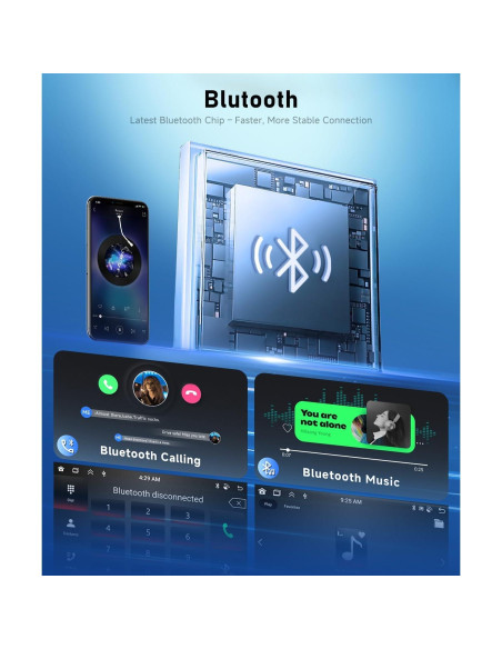Estéreo de Coche Podofo 7" Android 2G+64G CarPlay VW