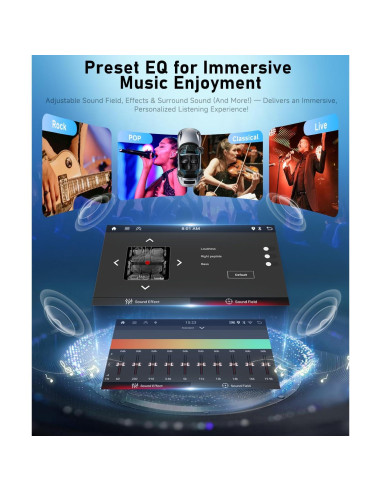 Estéreo de Coche Podofo 7" Android 2G+64G CarPlay VW