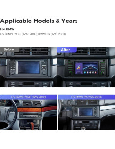 Estéreo de Coche XTRONS para BMW E39 M5, Pantalla QLED 7" 2